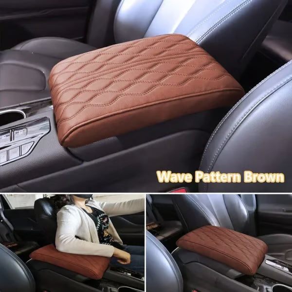 Memory Cotton Leather Car Armrest Box Pad (Universal style)